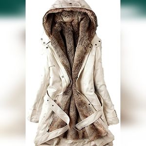 REDUCED Women's Faux Fur Lined Hooded Coat NWT